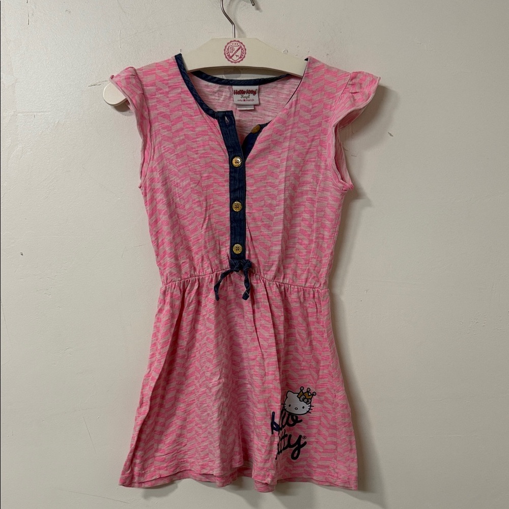 Hello Kitty Pink and Navy Kids Dress